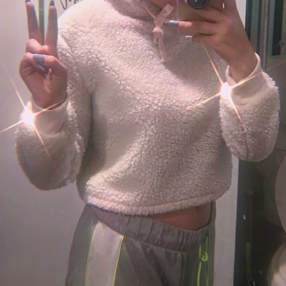 cozy cropped sweater